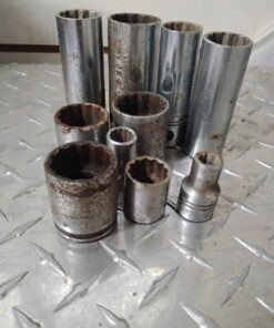 Assorted 12 point (Williams by snap-on) shallow and deep sockets