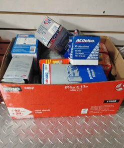 Large box of assorted filters oil and fuel