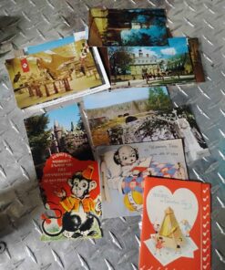 Vintage postcards and valentines