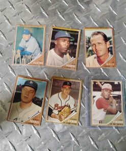 Qty 6 LA Dodgers Baseball cards