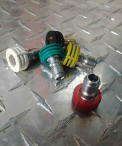 5 piece Quick change pressure washer nozzle set no packaging