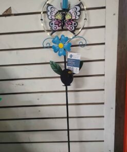 Solar butterfly garden stake Blue