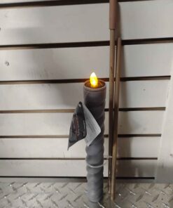 Solar candle....can be used on a single or double supplied stake