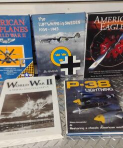 Five assorted world war II and airplane books