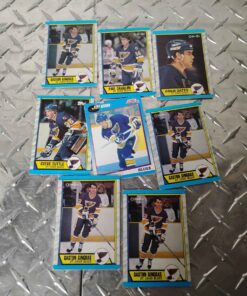 8 vintage St Louis Blues Hockey cards