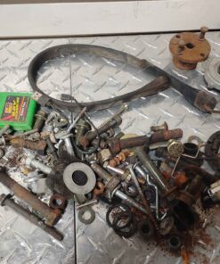 Assorted hardware chainsaw and lawn mower parts and more
