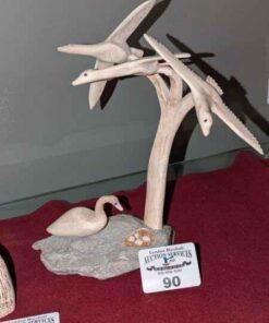 Birds in Flight Antler Carving