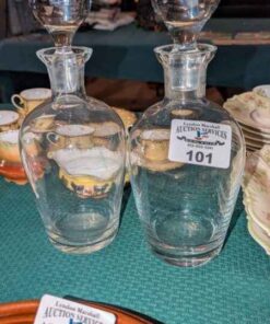 Pair of decanters