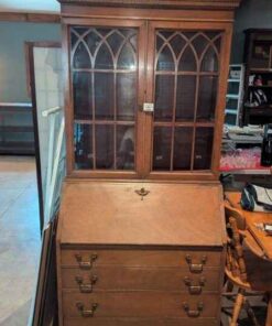 Combination drop front cabinet