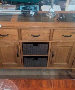 Tile top combination side board