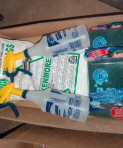 scouring pads, spray bottles & vacuum bags