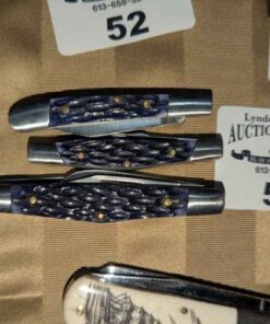 Trio of pocket knives