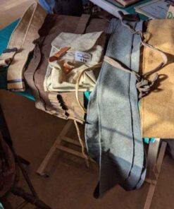 Vintage belt, belt pouch, roll up case, etc