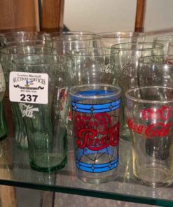 Pepsi and Coca cola glasses