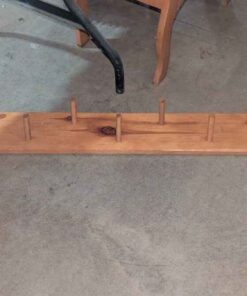 Pine wall mounted peg hanger