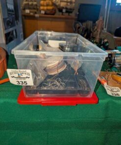 Fish hooks, line and assorted tackle