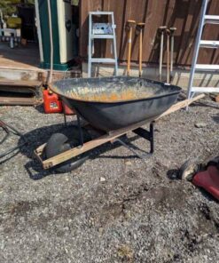 Steel basin wheel barrow