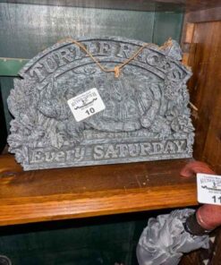 Turtle Races Every Saturday resin sign