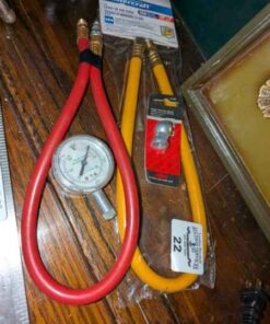 Lead in Air hoses, single head air chuck & Gage