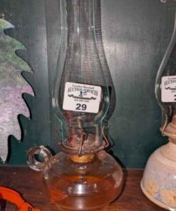 Clear glass finger lamp