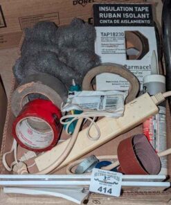 Duck Tape, Insulation tape, steel wool, power bar, etc