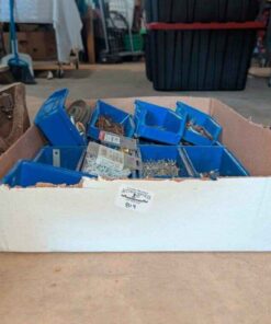 Assorted hardware and stackable organizers