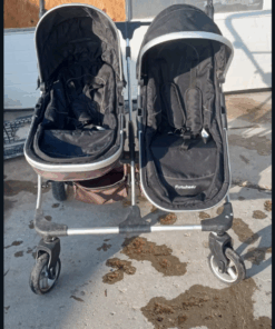 Firstwheels fully adjustable double stroller, great condition folds up flat for storage.