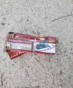 Deluxe foot bicycle pump