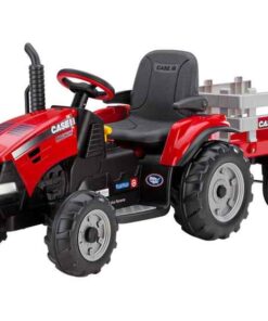 Case IH Magnum children's tractor and trailer comes with cup holder deluxe steering wheel adjustable seat