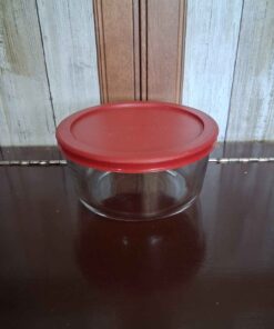 Anchor glass bowl with lid