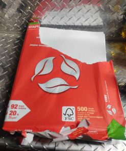 Ledger size copy paper........ distressed packaging