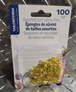 Pack of 100 assorted safety pins