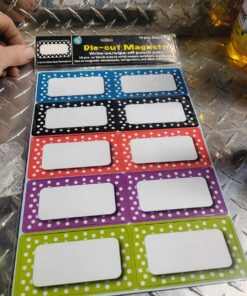 Die cut erasable fridge magnets pack of 10