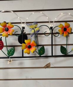 Solar powered garden fence