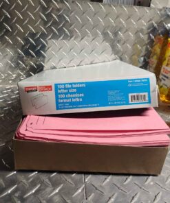 Staples 100 file folders letter size