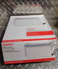 Staples quick strip closure ensure envelopes