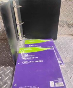 Binder package (1 binder and 2 packages ruled sheets)