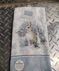 Let it snow rabbit in 1 functionality towel