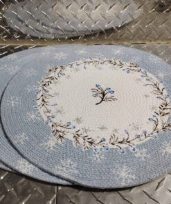 Let it snow braided place mat