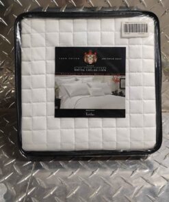 Hotel collection 100 % cotton white queen sham