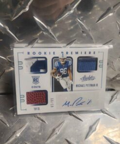 Autographed Michael Pittman Jr rookie premiere card 65/99