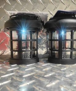 Qty 2 solar power umbrella lights