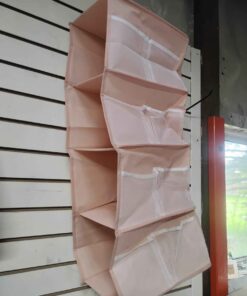 Pink shoe and glove holder