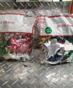 Qty 2 packs of 24 stick on bows