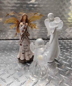 Assorted angel figurines