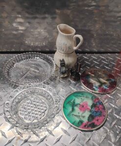 Glass plates glass window hangings etc