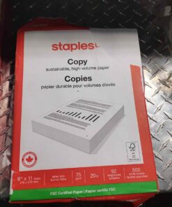 Staples copy paper
