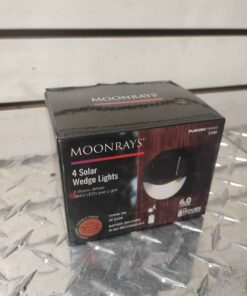 Moonrays pack of 4 wedge solar lights