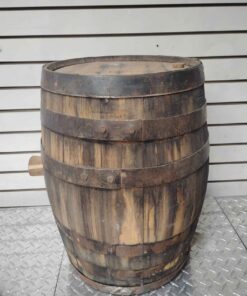 Wooden barrel excellent to cut in half and make 2 flower planters