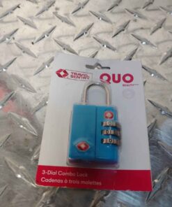 Blue combination lock